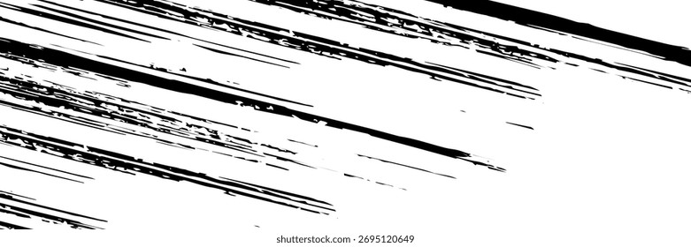 Vektor gestreiftes Muster, farbiger Streifen nahtlosen Hintergrund, schwarz-weiße Pinselstriche. Grungy Stripes. EPS 10
