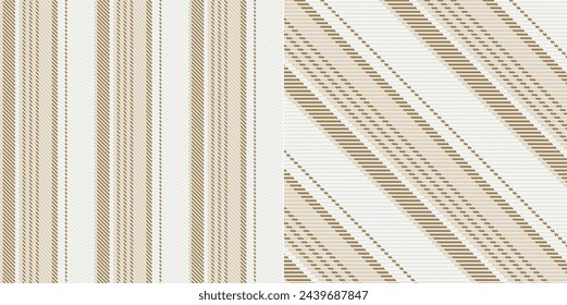 Vektorstreifenmuster oder Plaid-Muster . Tartan, strukturierter nahtloser Twill für Flanellhemden, Bettbezüge, andere Wintertextilmühlen im Herbst. Vektorformat