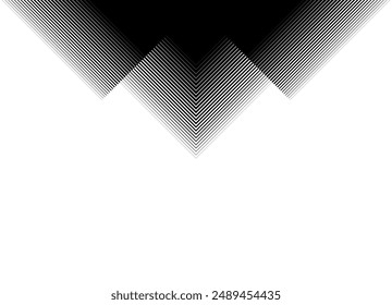 Vector rayado patrón de líneas finas rotas. Fondo moderno en blanco y negro. Elemento de diseño Abstractas para envases, etiquetas, pegatinas, banderines publicitarios