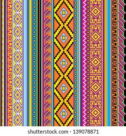 Tribal Ethnic Seamless Stock Vector (Royalty Free) 136512650 | Shutterstock