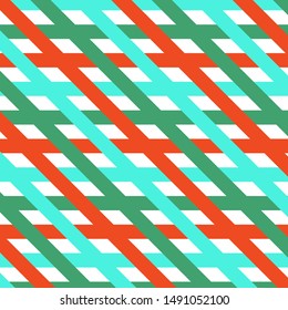 Vector striped seamless pattern with diagonal stripes. Colorful background. Wrapping paper. Print for interior design and fabric. Kids background. Backdrop in vintage style.