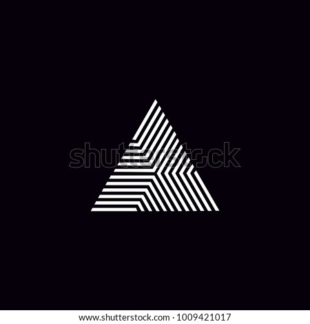 Vector striped seamless pattern with diagonal cross lines, intersecting stripes, triangle shapes. Modern abstract monochrome geometric texture. Illusive background. Design for decor, covers, prints