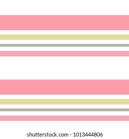 Vector striped seamless pattern with horizontal stripes. Colorful background. Wrapping paper. Print for interior design and fabric. Kids background. Backdrop in vintage style.