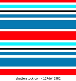 Vector striped seamless pattern with horizontal stripes. Colorful background. Wrapping paper. Print for interior design and fabric. Kids background. Backdrop in vintage style.