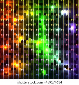vector striped shiny glowing multicolored background. EPS