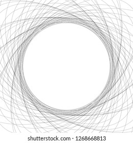 Vector striped spiral abstract tunnel background. Spiral funnel. Gray twisted ray hole. Exciting gently spiraling optical illusion background. Abstract elegant modern swirl wallpaper or cover concept