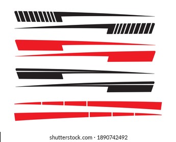 Vector Stripes Decal Stickers fits for all racing car, Door Side Car Accessories