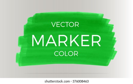 Vector stripes drawn withmarkers green . Elements for design and background