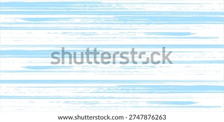 Vector stripes pattern. Seamless blue and white brush stroke background. Striped print with distress texture. Painted ornament for kids. Childish design
