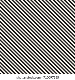 Vector stripes seamless pattern. Thin diagonal lines texture, 45 degrees inclination. Modern abstract geometric background. Black and white. Simple striped template. Universal repeat design element