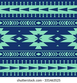 Vector stripes tribal seamless pattern.