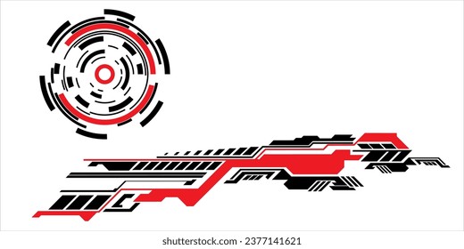 Vector Striping and cartoon character