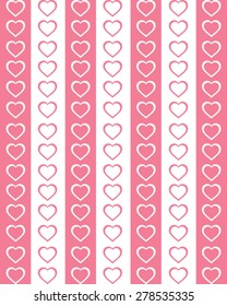 Vector Stripped Heart Wallpaper