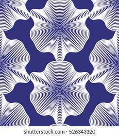 Vector stripy endless pattern, art continuous geometric background with graphic lines.