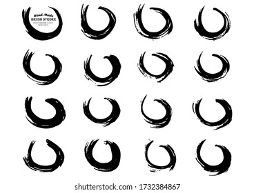 Vector Stroke. Ensemble de traits d'encre noire. Placez votre texte. Grunge vectorielle. Éléments texturés modernes. Formes à main levée. Image détenue. Oeuvre géométrique. Les pinces noires.