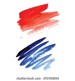 vector strokes watercolor strokes