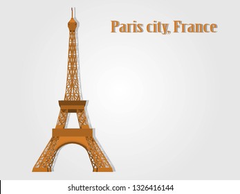Vector structure of the city of Paris, France