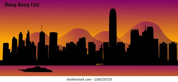 Vector structure of Hong Kong city, China