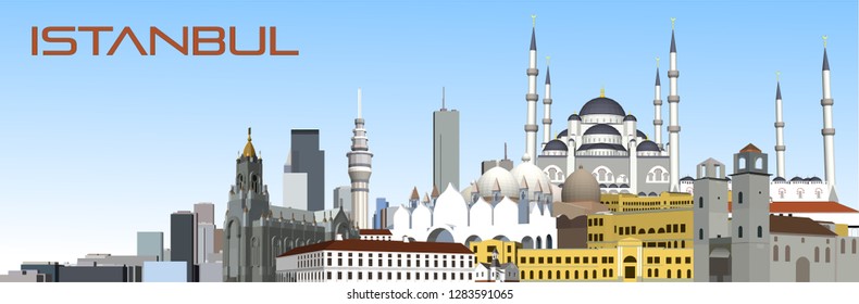 Vector structure Istanbul, Turkey