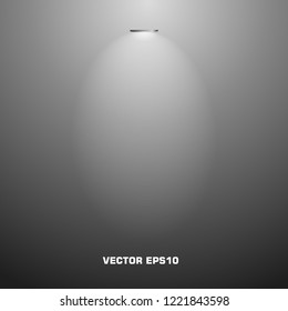 Vector Studio Light. Clean web Design. Gradient template. Exhibition background