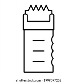 Vector Stun Gun Outline Icon Design
