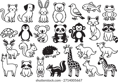 Un arte animal de estilo Vector
