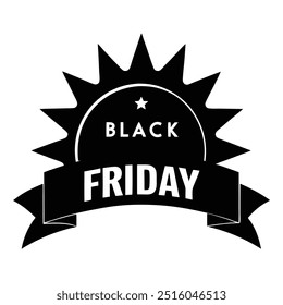 Vector Style Black Friday Banner Illustration.