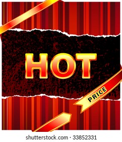 Vector style design for a promotion or marketing action