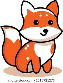 A vector style fox logo 