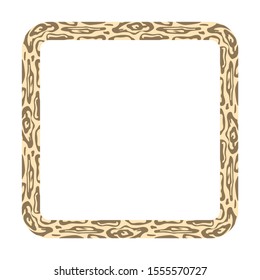 vector style frame of wooden surface. illustration of wooden divider. wooden texture delimiter.