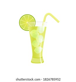 Vector style fresh squeezed lemon juice