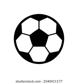 Vector style Soccer Ball Icon on white background