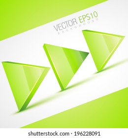 vector stylish 3d arrow illustration