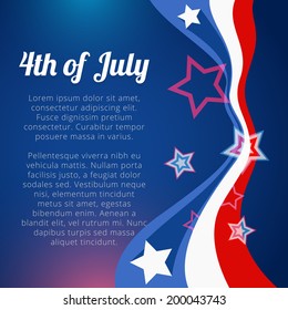 vector stylish 4th of july background