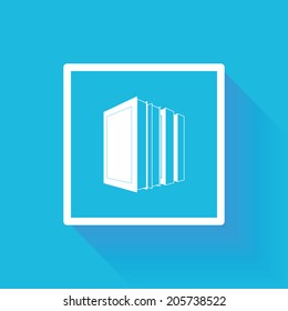 Vector Stylish Abstract Books Isolated On Background