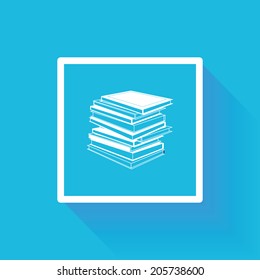 Vector Stylish Abstract Books Isolated On Background