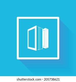 Vector Stylish Abstract Books Isolated On Background