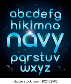 vector of stylish alphabet