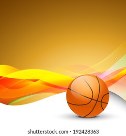 vector stylish background of basketball