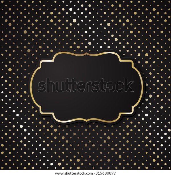 Vector Stylish Black Polka Dot Background Stock Vector (Royalty Free ...