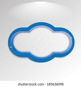 Vector Stylish Blue Framework Isolated On Background
