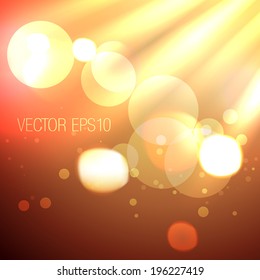 vector stylish bokeh lights background