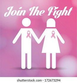 Vector Stylish Breast Cancer Design Editable