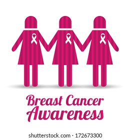 Vector Stylish Breast Cancer Design Editable