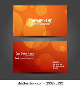 vector stylish business card template design