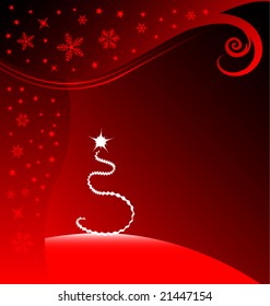 Vector Stylish Christmas Background Design