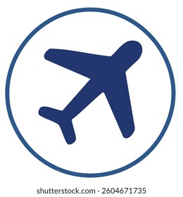 Vector Stylish and Clean Aviation Symbol with a White Outlined Airplane on a Vibrant Lime Green Background