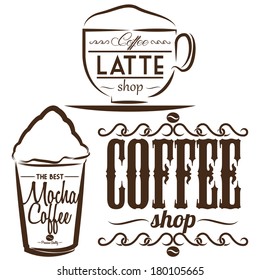 Vector Stylish Coffee Cups Illustrations Editable Isolated