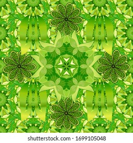 Vector Stylish fabric pattern. Flowers watercolor seamless pattern.