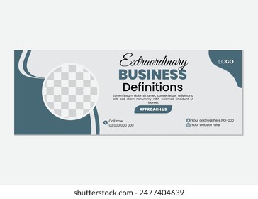 Vector stylish Facebook cover Design business social media fakebook cover and web banner template